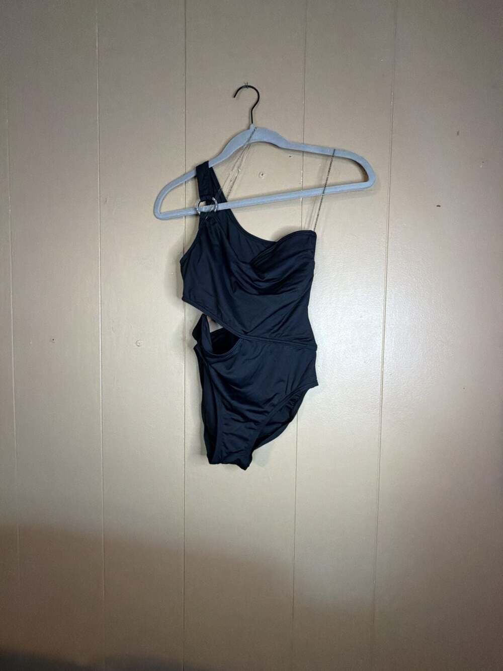 Michael Michael Kors One-Shoulder Cutout One-Piece Swimsuit Size 4
